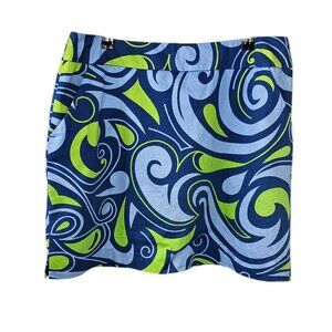 Loud Mouth Womens Printed Skort Size 6 Shorts Skirt Art To Wear Golf Lined